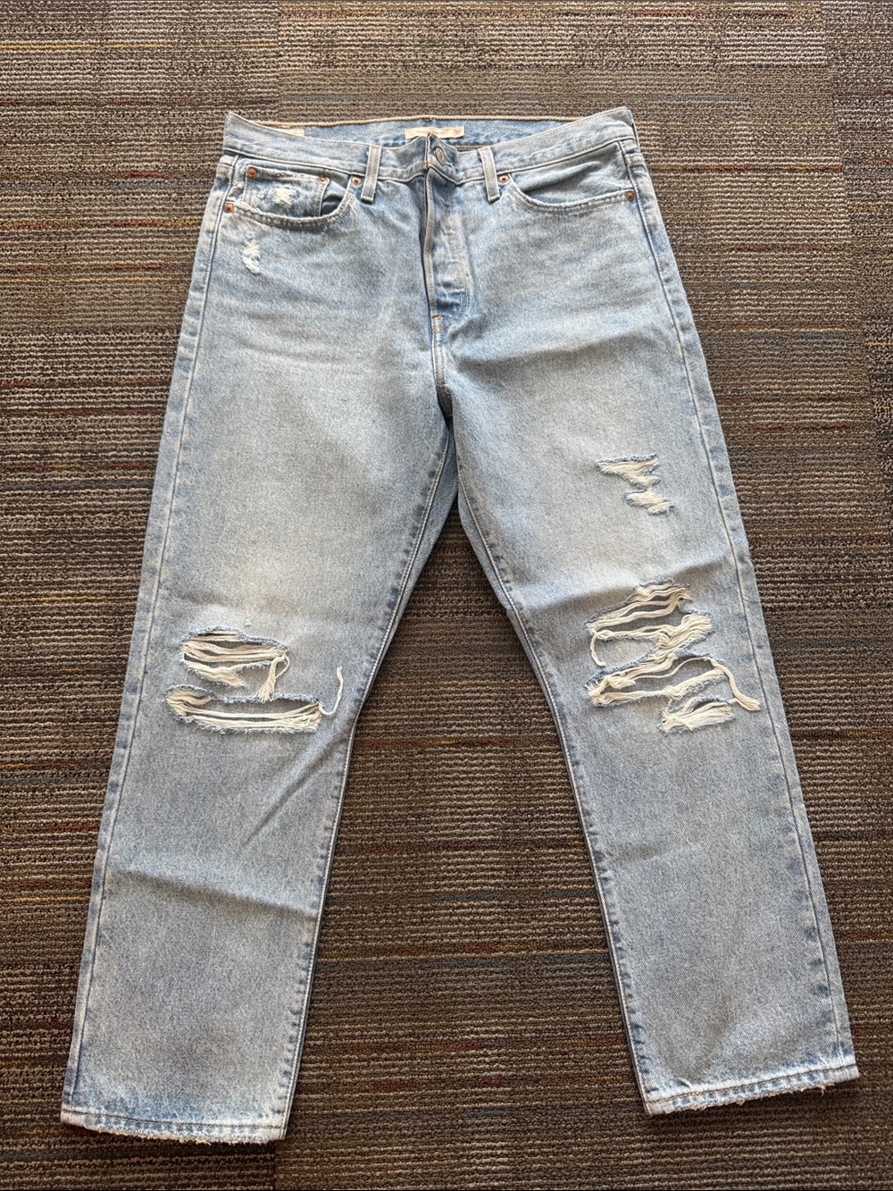 Light Blue Distressed Women’s Jeans